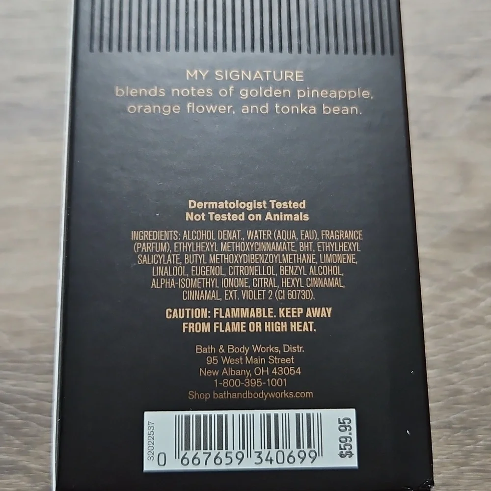 Bath & Body Works MY SIGNATURE 3.4oz MEN'S COLLECTION Fragrance NEW Msrp $59.95